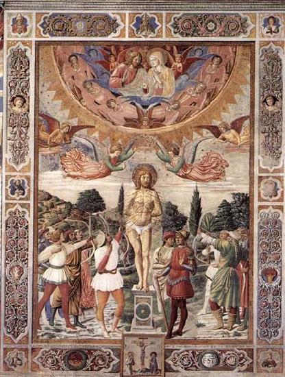 GOZZOLI, Benozzo Martyrdom of St Sebastian China oil painting art